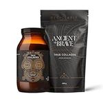 Ancient + Brave True Collagen Bundle - Grass-Fed Bovine Collagen Powder - 100% Hydrolysed Collagen Peptides (Type 1) High Protein Supplements for Women - Fasting, Beauty, Keto - Skin, Hair & Nail