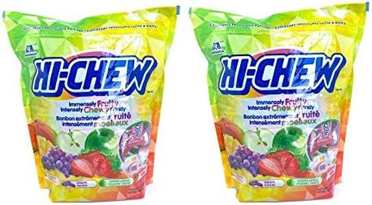 2 Pack Morinaga Hi-Chew 100+ Individually Wrapped Pieces Immensely Fruity Intensely Chewy Candy (Strawberry, Green Apple, Mango and Grape Flavor) - No Cholesterol, Gluten Free