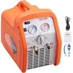 VEVOR Portable 3/4 HP Refrigerant Recovery Machine - AC Recovery Machine with High Pressure Protection 120V 60Hz Recovery Machine HVAC for Vapor Liquid Refrigerant, Car Air Conditioning