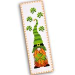 Povitrulya Counted Cross Stitch Kit for Hand Embroidery 'Irish Gnome' - St. Patrick's Day Gifts for a Booklover