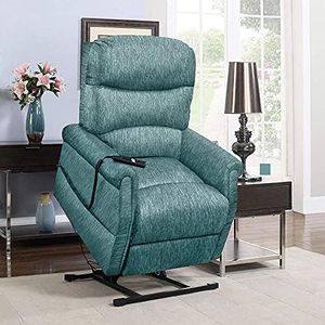 KosmoCare Cotton Blend Electric Plush Power Lift Recliner Living Room Chair - Color Teal