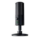 Razer Seiren X USB Streaming Microphone: Professional Grade - Built-in Shock Mount - Supercardiod Pick-Up Pattern - Anodized Aluminum - Classic Black
