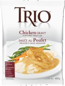TRIO Chicken Gravy, Low Fat, Cholesterol Free, Instant Gravy Mix, 637g