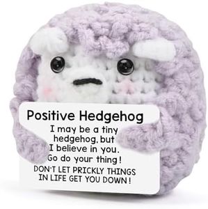 MUCOOS Positive Animal Crochet Dolls Cute Decor Gift for Women Graduation Gift Handmade Emotional Inspirational