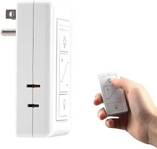 Smart Plug-in Dimmer, Wireless Dimmer Plug with Remote for Indoor Home Lighting, Digital Light Switch for Lamp Compatible with Alexa, for Dimmable LED/CFL Lights and Incandescent/Halogen