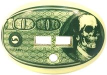 LOUDMOUTHGUARDS Football Mouth Guard - Pacifier Lip Protector Mouthpiece for Youth and Adults - Money Dollar Bill Design - Multiple Colors - Top and Bottom Teeth Protection - Great Air Flow