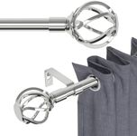 Silver Curtain Rods for Windows 66 