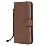 FEYYXI Leather Wallet Case for Google Pixel 3a XL Case With Card Holder Side Pocket Kickstand, Leather Flip Case Magnetic Cover for Google Pixel 3aXL - FEKT81178 Brown