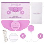 Femmacalm Wireless TENS Machine for Period Pain Relief – Menstrual Cramp & Endometriosis Relief Device with 6 Modes, 20 Intensity Levels, Reusable Butterfly Pads & Long-Lasting Rechargeable Battery