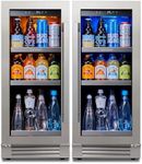 Ca'Lefort Beverage Refrigerator Cooler - 30 Inch 34-54°F Beverage Fridge Glass Door, Drink Fridge Glass Door 3 LED Beverage Cooler Built-in or Freestanding, Perfect for Home/Kitchen(6.0 Cu.ft)