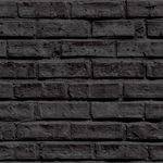 Black Brick Wallpaper, Realistic 3D Effect, Photographic Print, for Living Spaces & Feature Walls, Kitchen Bedroom Hallway Dining Room