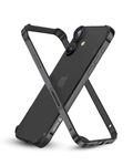 RAEGR iPhone 16 Case | Anodized Aluminum Bumper | Supports Mag-Safe Wireless Charging | Edge Armor Protective Minimal Case Designed for iPhone 16 (6.1-Inch) (2024) - Black RG10568