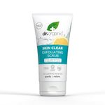 Dr Organic Skin Clear Exfoliating Scrub, Cleansing , For Acne & Clear Skin, Salicylic Acid, Oily, Problem Skin, Natural, Vegan, Cruelty-Free, Paraben & SLS-Free, Recycled & Recyclable, Organic, 150ml