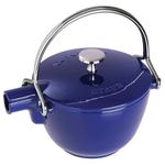 STAUB Cast Iron Tea Pot, Dark Blue, 16.5 cm