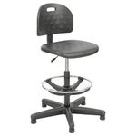 Safco Products 6680 Soft Tough Economy Workbench Chair, Black