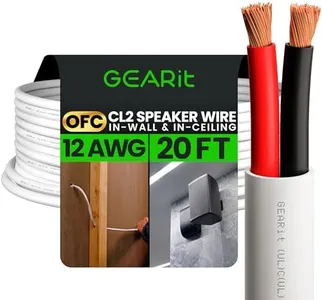 OFC Oxygen Free Copper UL CL2 Rated in-Wall Speaker Wire Cable for Home Theater and Car Audio