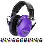 Ear Muffs for Noise Reduction: Dr.meter 27NRR Kids Ear Protection with Adjustable Headband - Kids Noise Cancelling Headphones for Concerts, Football Game, Fireworks and Air Shows - Purple