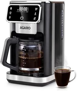 AGARO Primo Drip Coffee Maker, Brew & Drip Coffee Maker, Up to 12 Cups of Coffee, Fast Heating, Adjustable Temperature & Timer, Hot Coffee, Iced Coffee, Keep Warm, Home,Kitchen, Office
