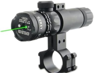 MAYMOC Green Dot Sight con Soporte de riel Picatinny - Incluye Cargador de batería, Soporte e Interruptor de Cable con 2 Juegos de baterías