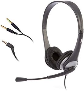 Cyber Acoustics Stereo Headset, Headphone with Microphone, Great for K12 School Classroom and Education (AC-204)