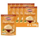 Idahoan Cheddar & Cheese Mash Potato 109g - Gluten Free Vegetarian Instant Mash Potatoes Cooks in 1 Minute, Ready to Eat Food, Cheddar Cheese Bulk (Pack of 8)