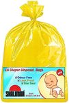 Shalimar Baby Diaper Disposable/Nappy Bag Size 30.5 Cm X 40.7 Cm 6 Rolls (90 Count) - Yellow Color