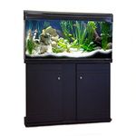 Aquarium Fish Tank & Cabinet (120cm / 220L, Black)