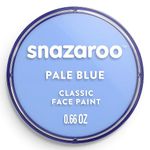 Snazaroo Classic Face and Body Paint for Kids and Adults, Pale Blue Colour, Water Based, Easily Washable, Non-Toxic, Makeup, Body Painting for Parties, for Ages 3+