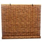 Bamboo Roll Up Window Blind, Reed Shade, Light Filtering Roman Blind, Retro, Sunscreen, Moisture-Proof, Natural, Privacy Protection,69x163cm/27x64in