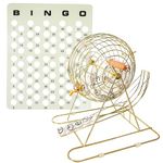 GSE Games & Sports Expert Professional Bingo Game Set with X-Large Bingo Cage, 1.5" Ping Pong Size Bingo Balls, Bingo Master Board. Great for Large Groups, Bingo Halls, Parties, Bingo Game Night