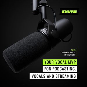 Shure SM7B Dynamic Vocal Microphone – Studio Recording & Podcasting