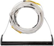 Ronix Combo 6.0 Hide Grip Wakeboard Handle, 1.15 in. Diameter w/ 80ft. R6 Rope, White