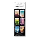 Papboo Pack of 6 Spiritual Bookmarks,Matte Finished Gifts for Book Readers Writers,Aesthetic Bookmarks