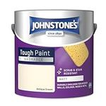 Johnstone's - Washable Paint - Antique Cream - Matt Finish - Emulsion Paint - Highly Durable - Stain Resistant - Non Toxic & Low Odour - 12m2 Coverage per Litre - 2.5L