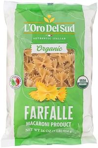 Organic Farfalle Pasta, (16 oz x 20 Pack), Italian Pasta, Durum Wheat Premium Quality, Product of Italy, L'Oro del Sud