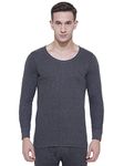 BODYCARE Mens Thermal Top Round Neck Full Sleeves Pack of 1-Charcoal Melange