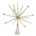 Kurt S. Adler 14.8-Inch Gold Starburst Throng Treetop
