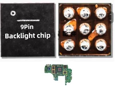 Hailue Switch Ns Lite OLED Backlight Motherboard IC Chip.Backlight Chip 9pin BGA Chip IC.Controller LED Lighting Driver IC.MP3312.Fix Motherboard Backlight Driver Issue Various Smartphones Chip.2PCS