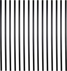 26 Inches Myard Classic Hollow Round Iron Deck Balusters for Deck Railing Porch (25-Pack, Matte Black)