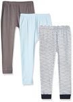 Luvable Friends Baby and Toddler Unisex Cotton Pants - Gray - 0-3 Months