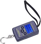 Fish Scales Digital Weight, Hanging Weight Scales, Portable Plastic Electric Balance Digital Fishing Postal Hanging Hook Scale Load 40kg with LCD Display for Fishing Retails Delivery