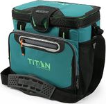 Arctic Zone Titan Deep Freeze Cooler - 16 Can Zipperless Hardbody Cooler - Pine Green Cooler with Deep Freeze Insulation, HardBody Liner, and SmartShelf