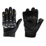 Hellery 2Pcs Longboard Slide Gloves Skateboard Gloves Foam Downhill Longboarding Skate Gloves with Slider Puck