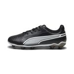 Puma Unisex Youth King Match Fg/Ag Jr Soccer Shoes, Puma Black-Puma White, 3 UK