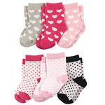 Luvable Friends unisex-baby Basic Socks, 6 Pack Socks - gray -