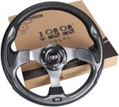 (style1 gray) - 10L0L Golf Cart Steering Wheel or Adapter, Generic of Most Golf cart EZGO Club Car Yamaha