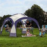 Garden Gear Outdoor Event Dome Shelter Party Tent UV Protection with 4 Removeable Mesh Walls, 2 Removeable Sun Shade Walls Measures L350 x W350 x H230