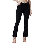 Aka Chic Boot Cut Women Jeans (Akcb 1430_Black_28) Bootcut