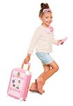 Disney Princess Travel Suitcase Play Set for Girls with Luggage Tag Style Collection, 14 Pretend Play Accessories Pieces Including Travel Passport! for Ages 3+