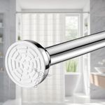 Sittella (105Cm To 170Cm) Extendable Shower Curtain Tension Rod Non-Drilling Anti-Skid Spring Pull Rod - Stainless Steel, Silver